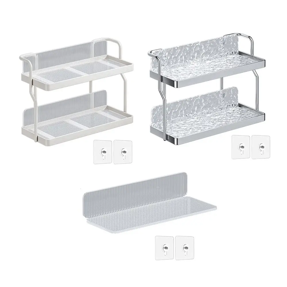 Washing Table Kitchen Seasoning Rack Cosmetic Storage Rack Punch-free Desktop Storage Rack Acrylic Multi-layer Storage 4