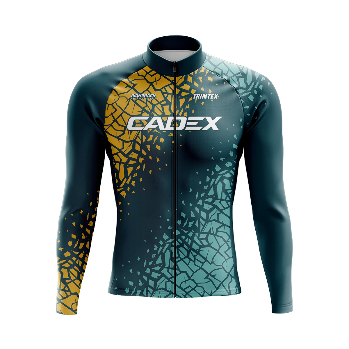 thumbnail image 1 of Maillot de ciclismo de invierno CADEX para hombre TRIMTEX Ropa de ciclismo de manga larga Primavera Otoño Malla/polar Ropa térmica RIGHTTRACK para ciclismo, 1 of 4