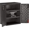9 Cubic Ft. Heavy-Duty Resin Cabinet with 2 Shelves, Dark Grey 4