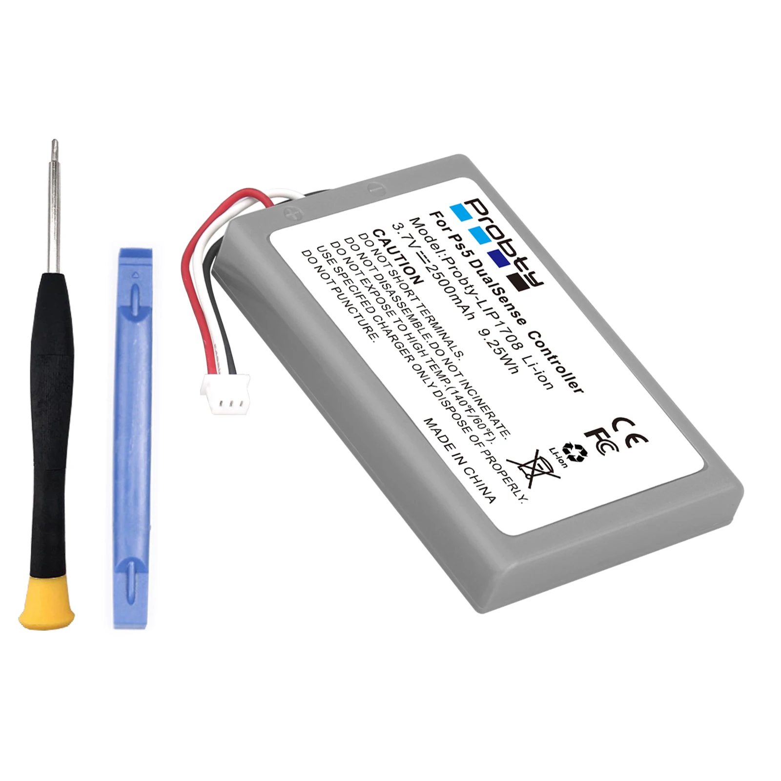 1 pc 2500mah lip1708 battery for sony ps5 controller rechargeable