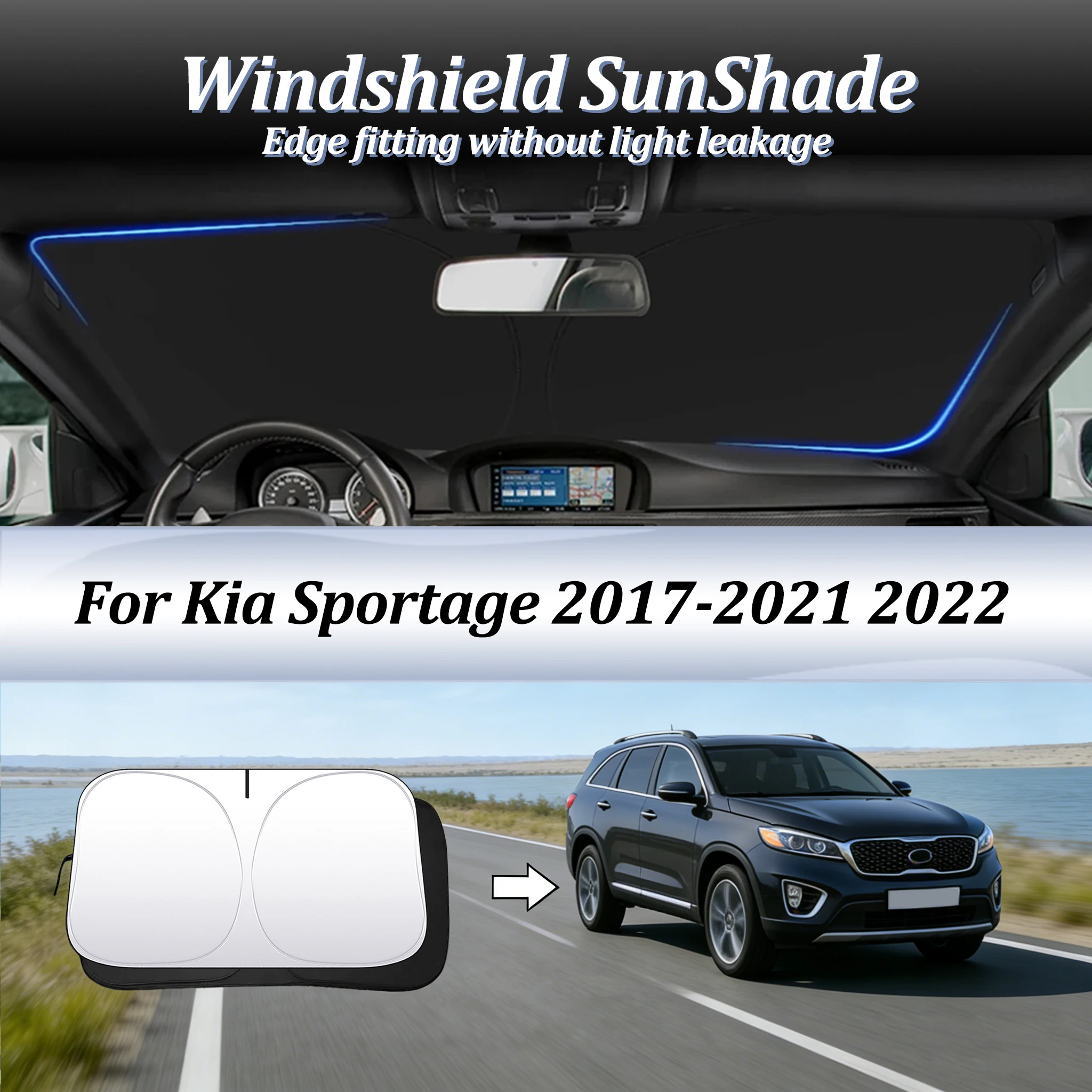 Foldable Anti-UV Car Windshield Sun Shade Visor Cover
