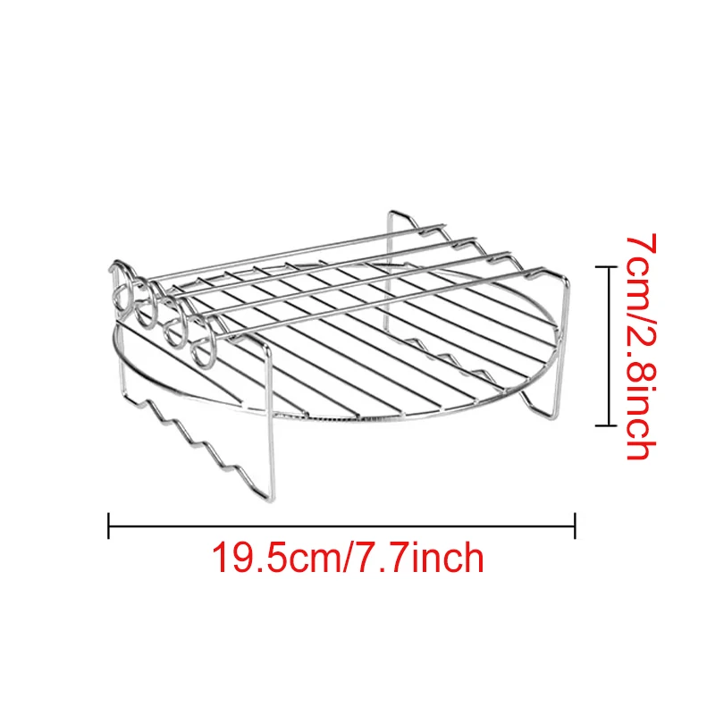 Versatile Air Fryer Baking Rack - Metal Grill Racks