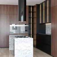 PA Home Furniture Organizer ไม้สร้างผนังตู้ครัวชุดตู้ 2