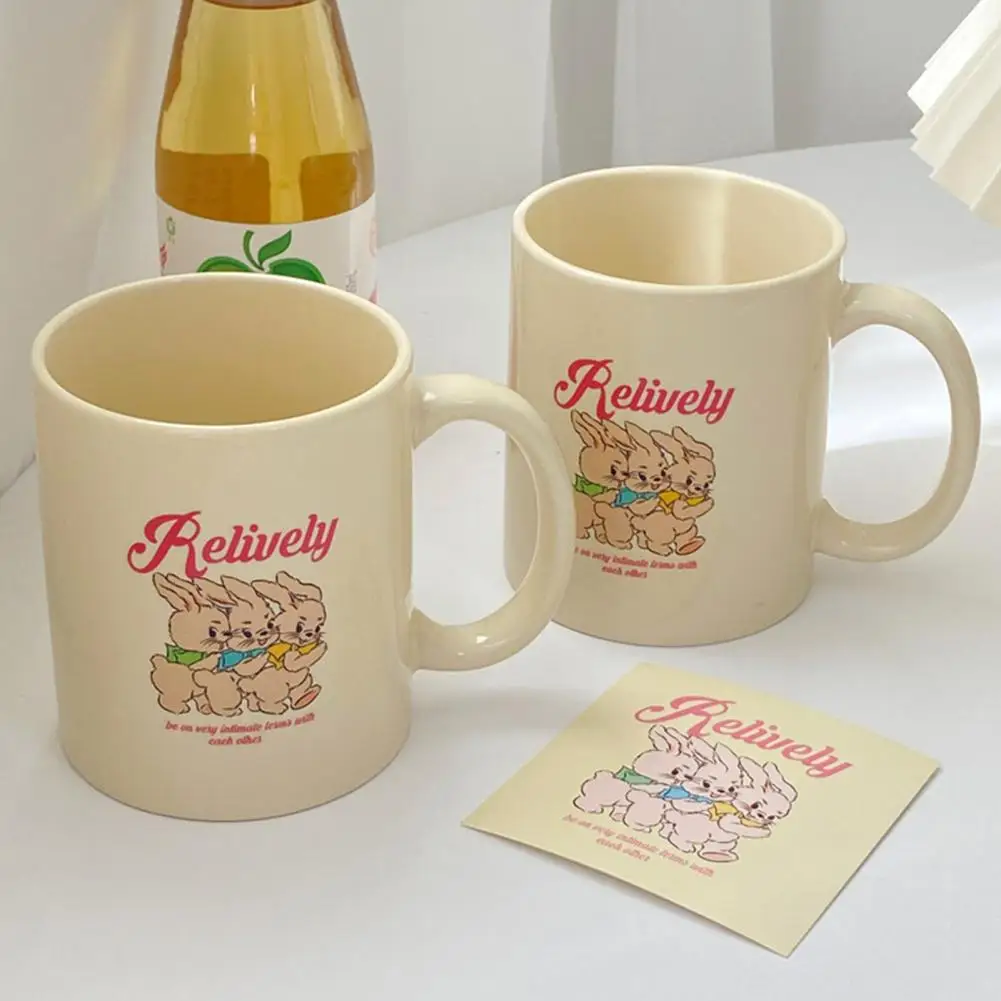 

Cartoon Ceramic Mug Household Cute Rabbit Coffee Cup Household Drinking Juice Milk Cup Student Girl Gift Free Shipping