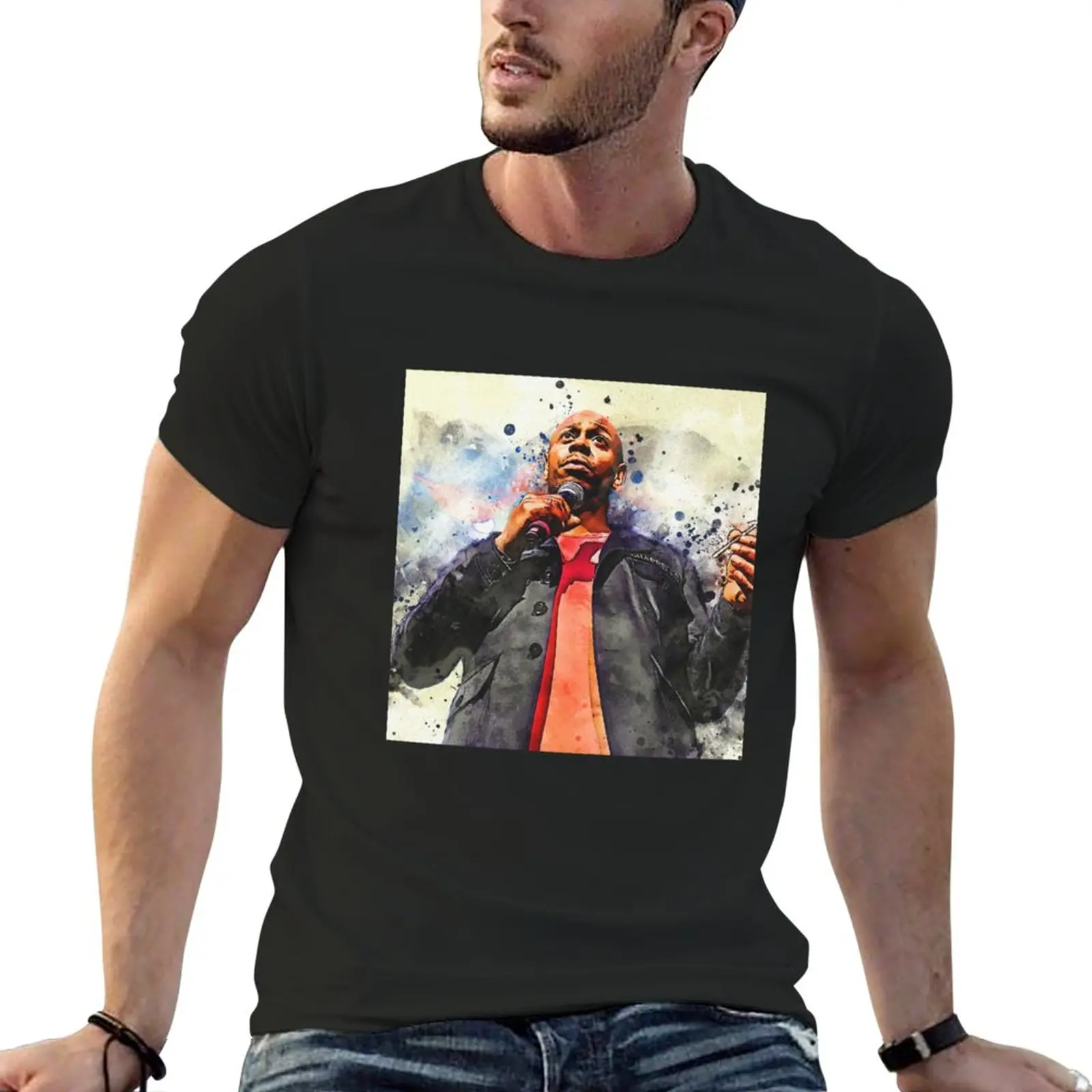 

New Dave Chappelle T-Shirt vintage clothes Short sleeve mens plain t shirts