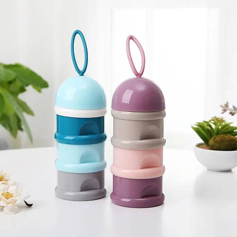3 layers Baby Food Storage Box Toddle Kids Formula Milk Powder Container Portable baby bottle Essential Cereal Boxes baby stuff