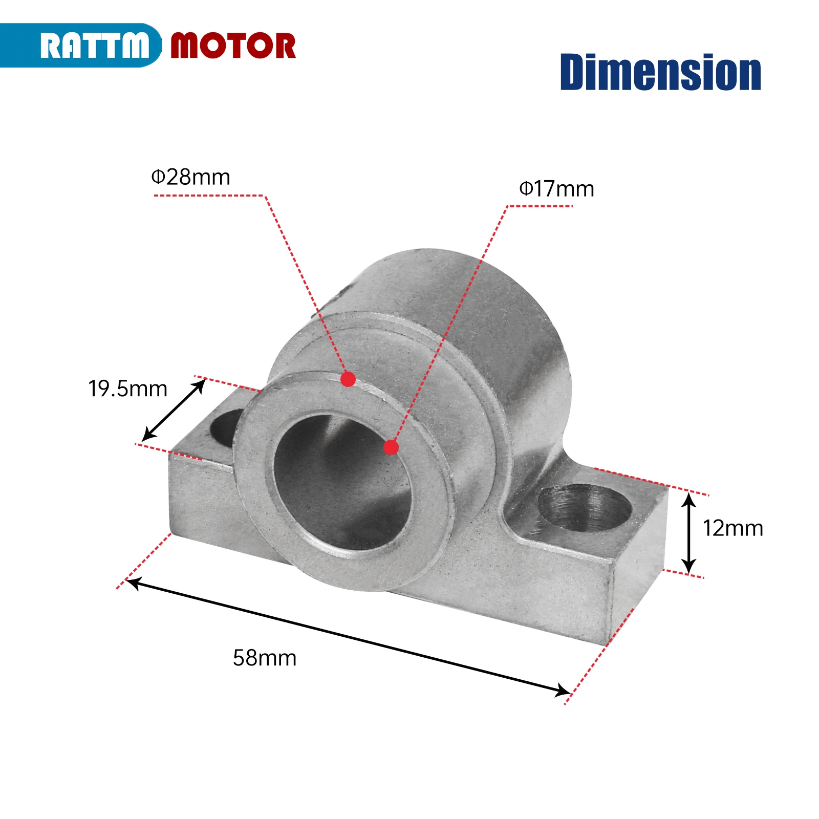 Right / Left Support For WM210V CD210V Lathe Spare Parts Tool Mini Lathe Accessories