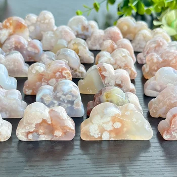 Cloud Carved Crystal Ornament 1