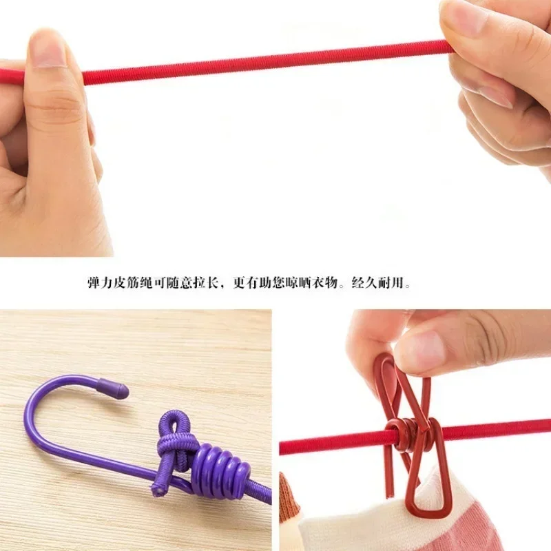Convenience Portable Belt Clip Clothesline Travel Portable Retractable Tools Windproof Clothesline Accessories Supplies
