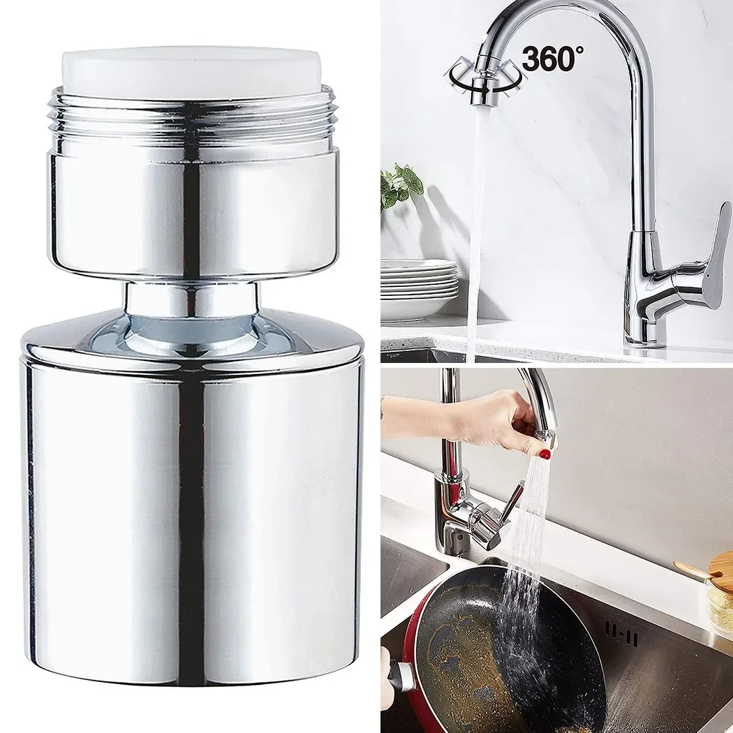 Kitchen Faucet Aerator 360 Degree Swivel Tap Water Diffuser 24mm M24 Male Thread Bathroom Water Filter Nozzle Bubbler Mixer faucet aerator faucet water filter faucet filter