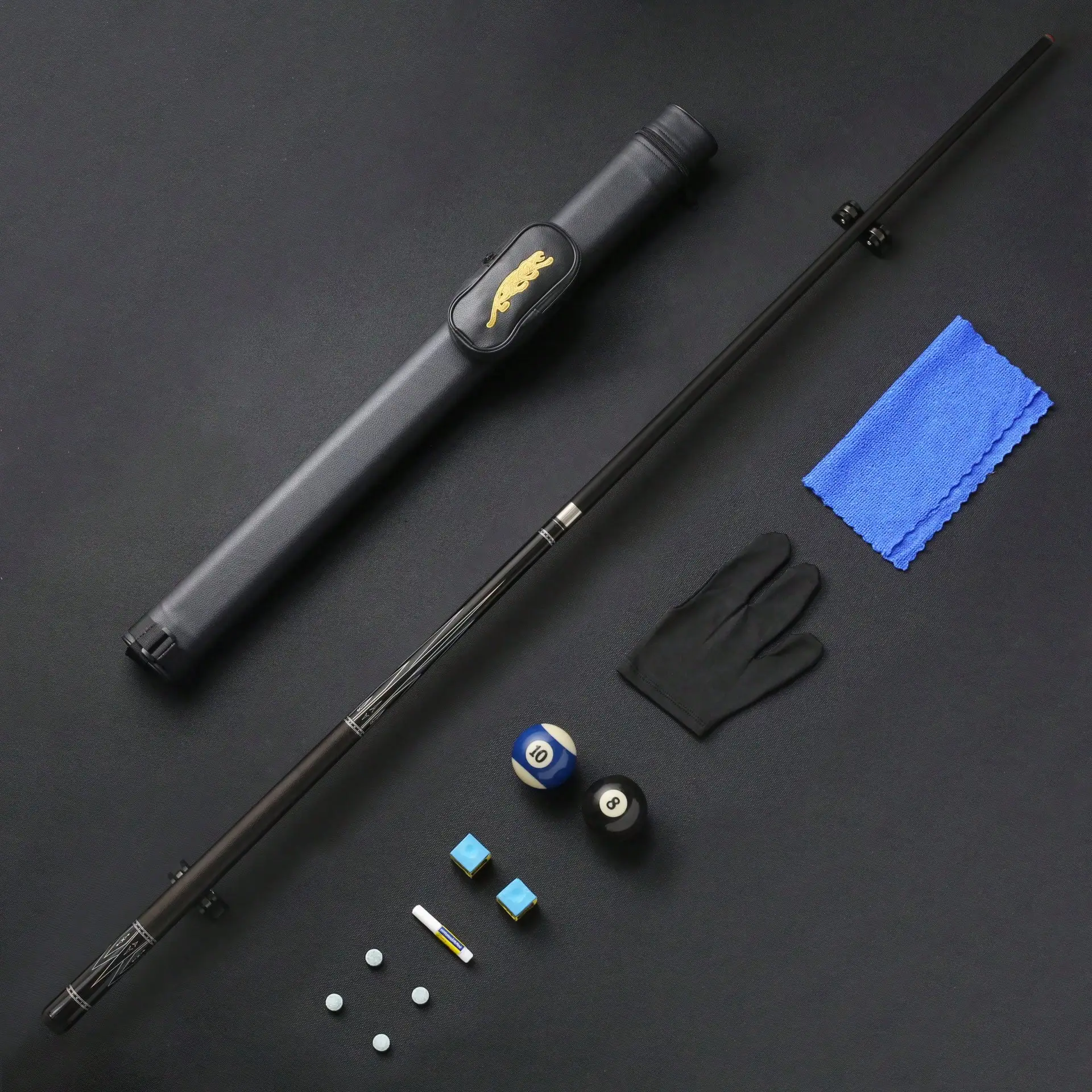 12.5mm 팁 하이테크 섬유유리 당구 큐, 우아하고 절제된 고급 스타일, 고급 큐..