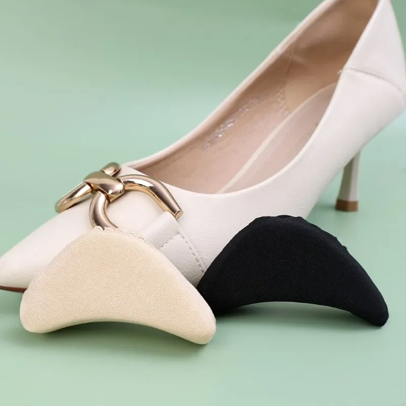 2/6pcs Women High Heels Toe Plug Sponge Forefoot Insert Adjustment Size Insoles Pain Relief Shoe Pads Reduce Shoe Size Filler