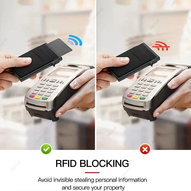 Personalized Engraved RFID Slim Metal Wallet and Cardholder