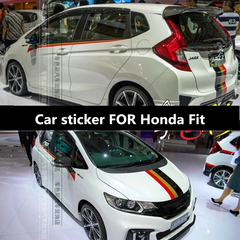

Car Stickers FOR Honda Fit body exterior modification custom sports decal accessories