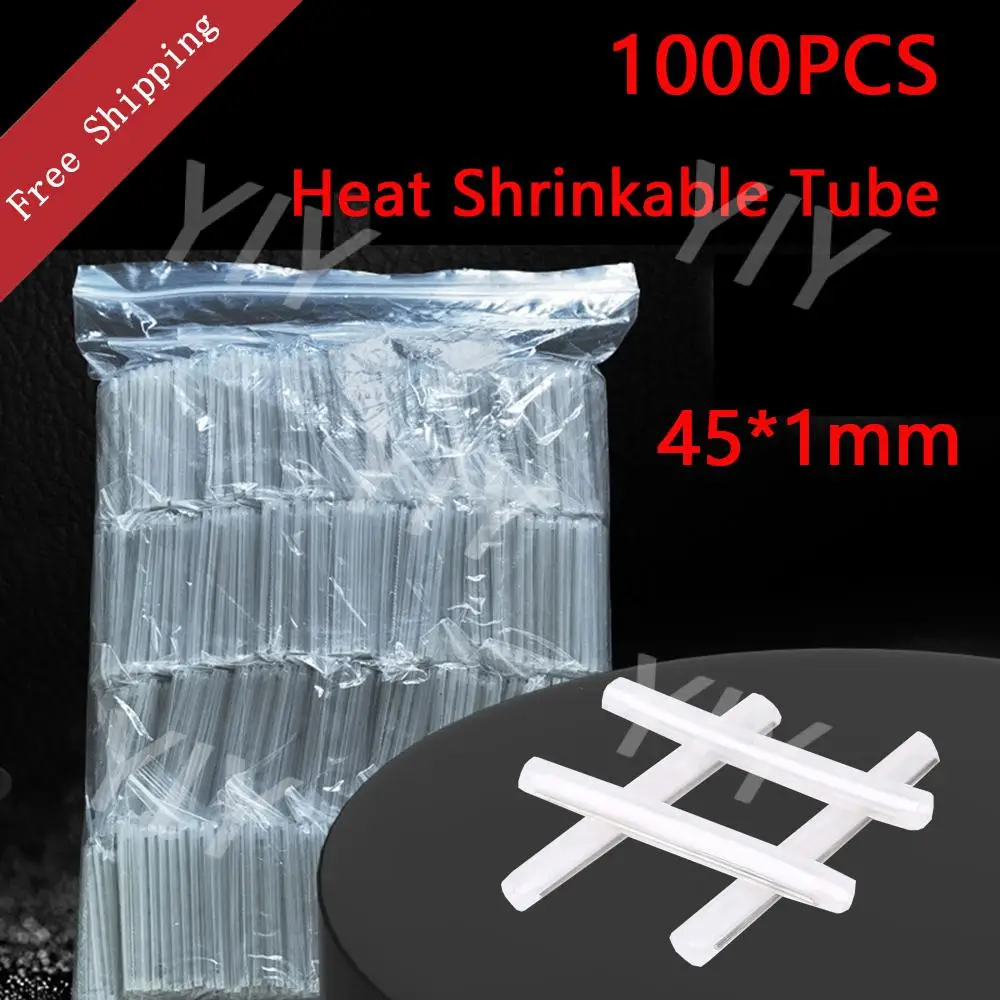 1000Pcs/Lot Fiber Cable Protection Sleeves 45Mm*1.0Mm Ftth Heat Shrink Splice Protector