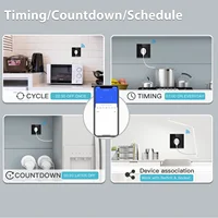 Melery อุปกรณ์ดูไฟติดผนังระบบ WiFi อัจฉริยะช่องเสียบเต้าเสียบปลั๊กไฟ USB Type-C รีโมทแอปไร้สายโดย Alexa Google Home 6