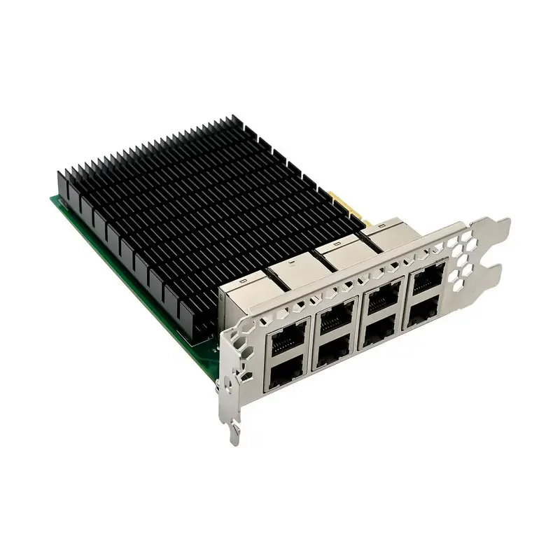 I350-t8 비주얼 캡처 이더넷 네트워크 어댑터, 8 포트 서버 네트워크 카드, I350 칩, Pci-e X4 천 기가비트