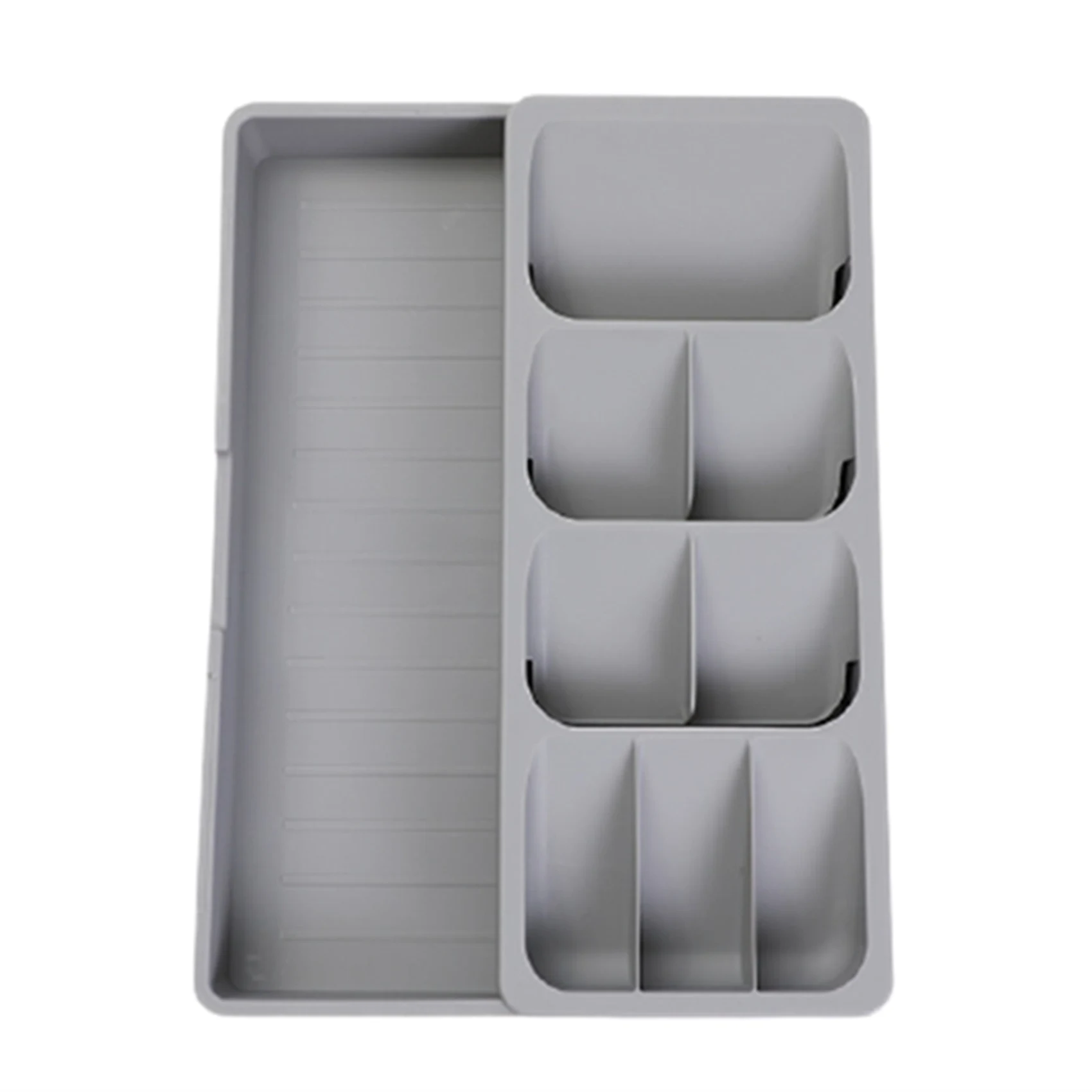 

Kitchen Organizer Cutlery Drawer Storage Box Tray Fork Spoon Divider Container for Kitchen Utensils B