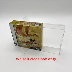 Transparent Display box For NDS Japan US version game Protection storage PET plastic cover