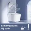 Wall-Mounted Smart Toilet In-Wall Intelligent Toilet Bidet with Bracket Heated Toilet Seat Built-In Tank Auto Open Space-Saving 5