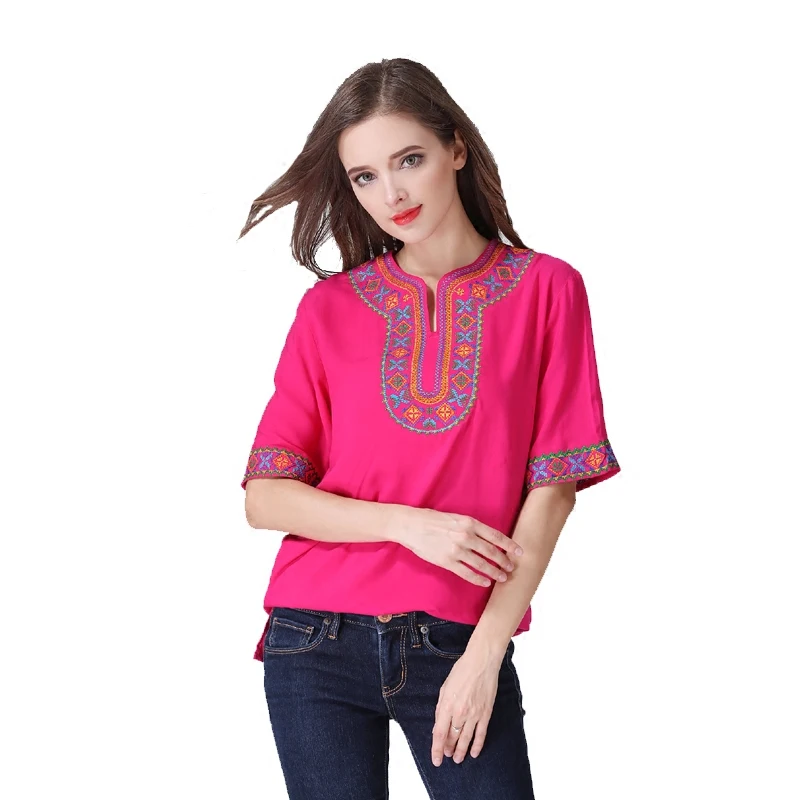 

Традиционный китайский Топ для женщин, Синьцзян, этнический стиль, стандартная футболка для мужчин