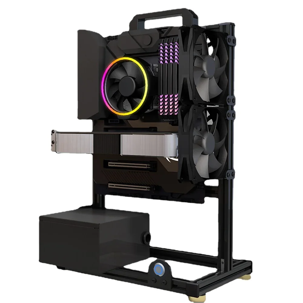 Open Frame Alumínio Desktop Gaming Computador Chassis Rack Faça Você Mesmo Gamers Gabinete Mod Itx Matx pc Case Criativo Atx Eatx Torre - Imagem 5
