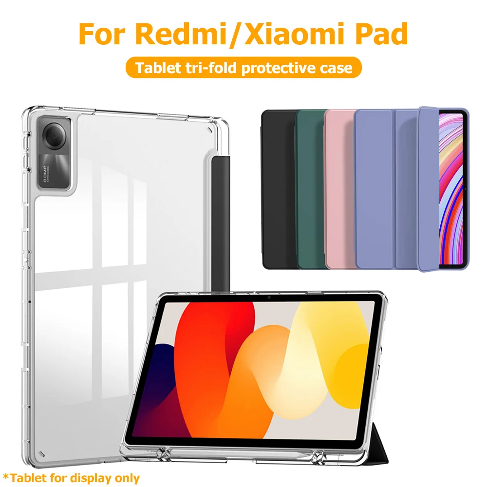 Premium Tri-fold Tablet Case with Folding Stand and Protective Cover