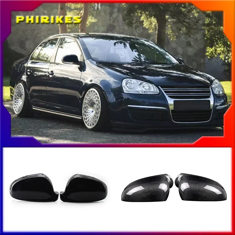 

2 pieces For VW Golf MK5 GTI Jetta 5 Passat B6 B5.5 Side Wing Mirror Covers Caps For VW Sharan Golf 5 6Plus Variant EOS 2007