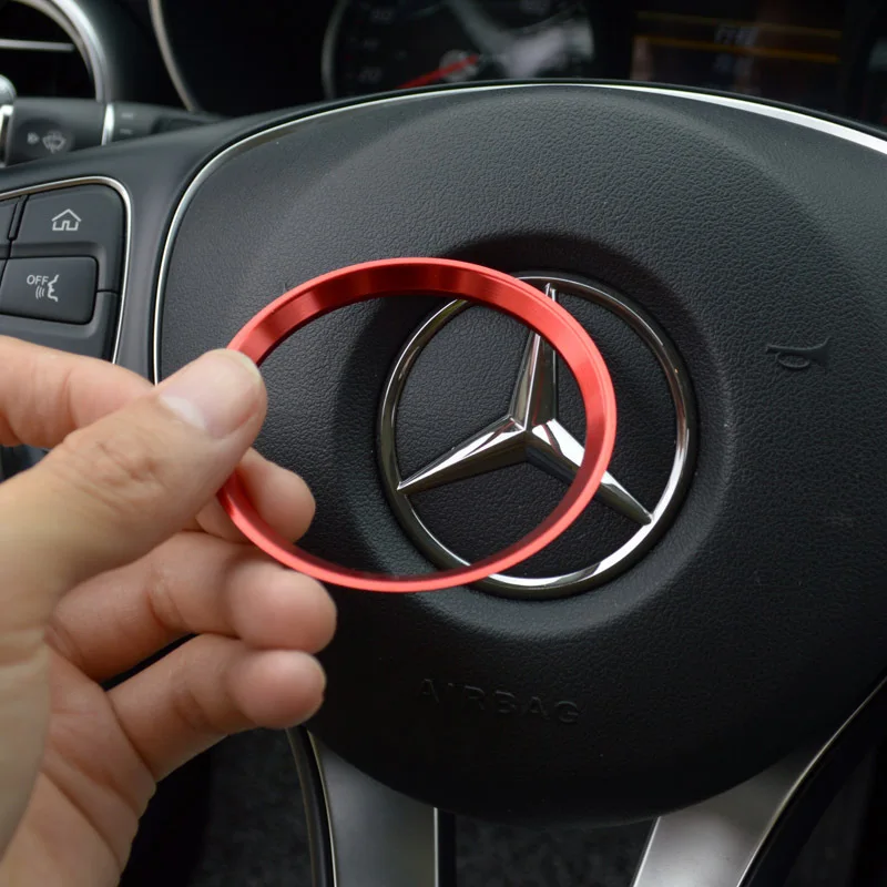 Handgenähte Lenkradhülle Leder - Für Mercedes W176 W205 W246 C117 C218 W447