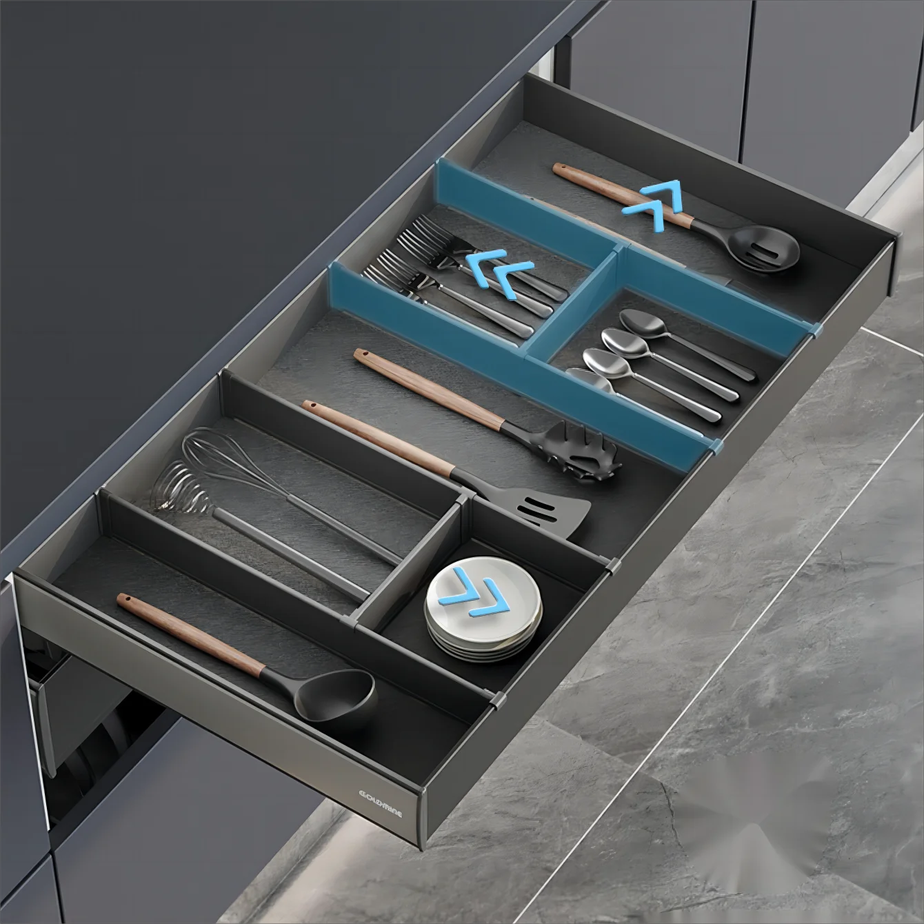 Goldmine 3 Tier Pull Out Cabinet Organizer Kitchen Cabinet Pull Out Basket Pullout Kitchen Aluminium Basket