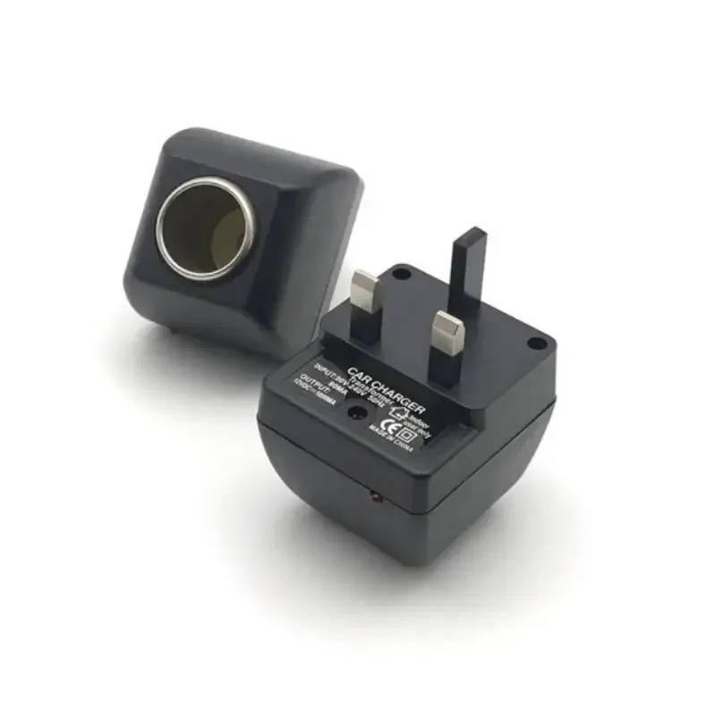 차량용 자동 충전기 포함 AC 어댑터, 자동차 담배 어댑터, 미국, 호주, EU 플러그, 220V AC에서 12V, 500MA DC, 자동차 전자 장치 사용