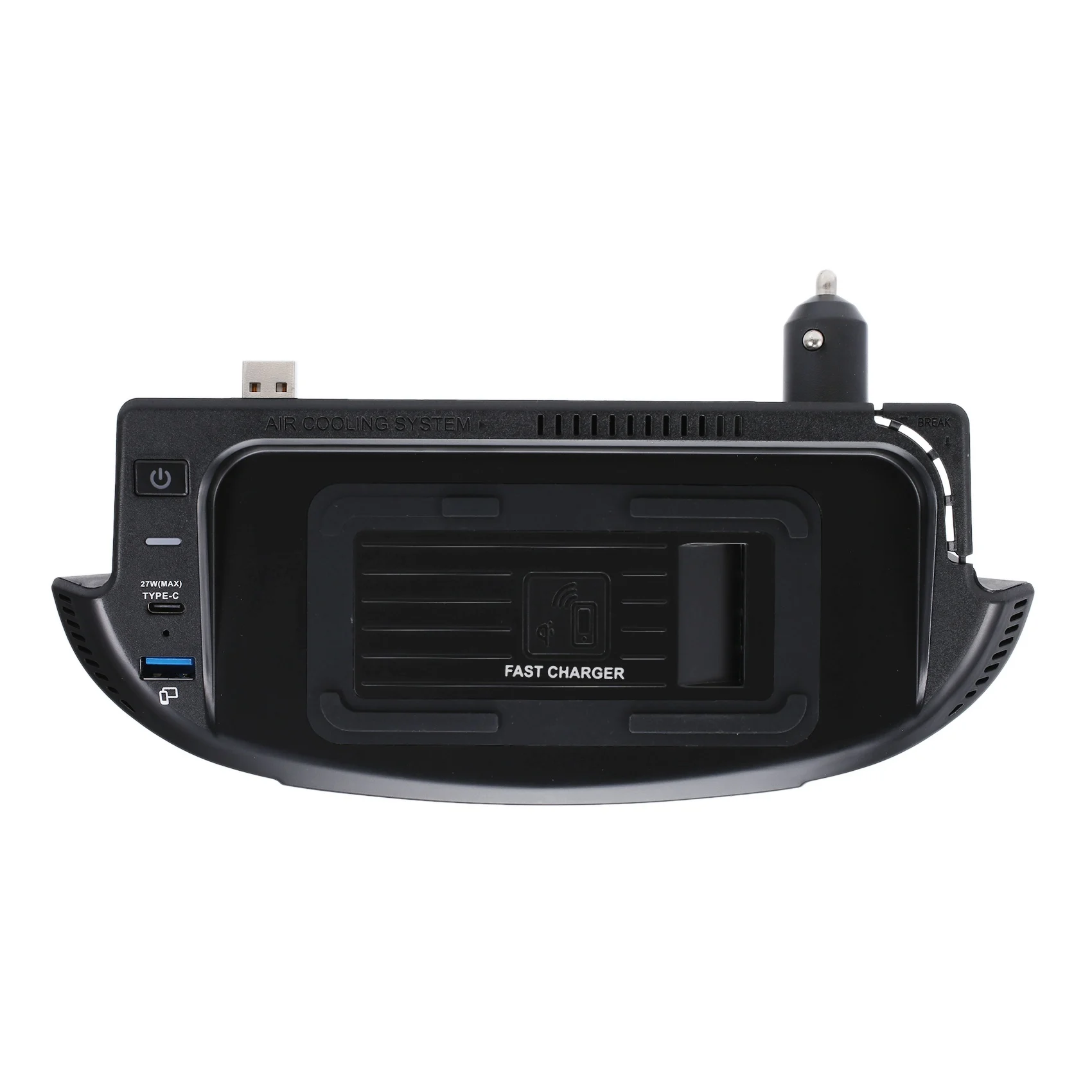 

15 Вт автомобильное беспроводное зарядное устройство QI, зарядное устройство для телефона, быстрое зарядное устройство, панель для зарядки для Ford Mustang 2015-2020