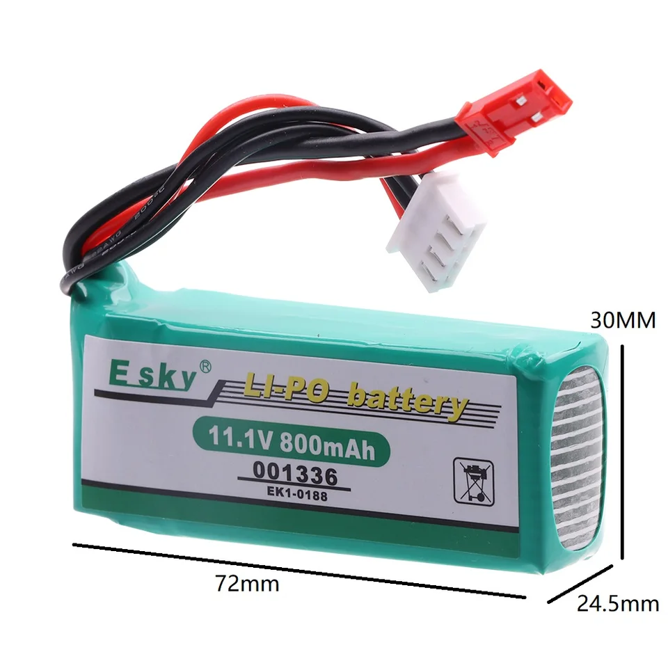 11.1V 800mAh Rechargeable battery for Esky EK1-0188 001336 Big