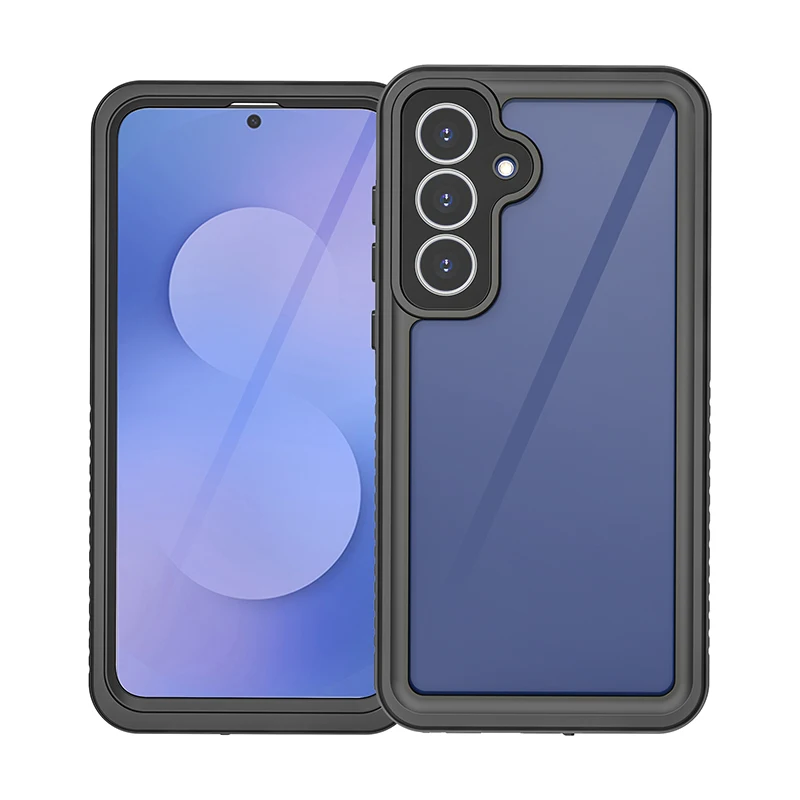 쉘박스 PC TPU 렌즈 보호 견고하고 내구성 있는 완전 밀폐형 IP68 방수 폰 케이스 S26/s25/S25egde 울트라 S23 S24 시리즈