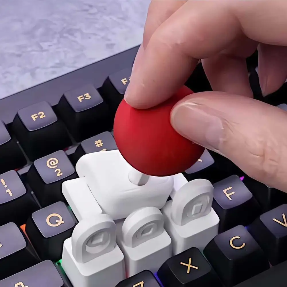 레트로 아케이드 조이스틱 키캡 WASD 이동식 3D 프린팅 PLA, MX 스위치 호환 가능, 이동식, 기계식 키보드 캡