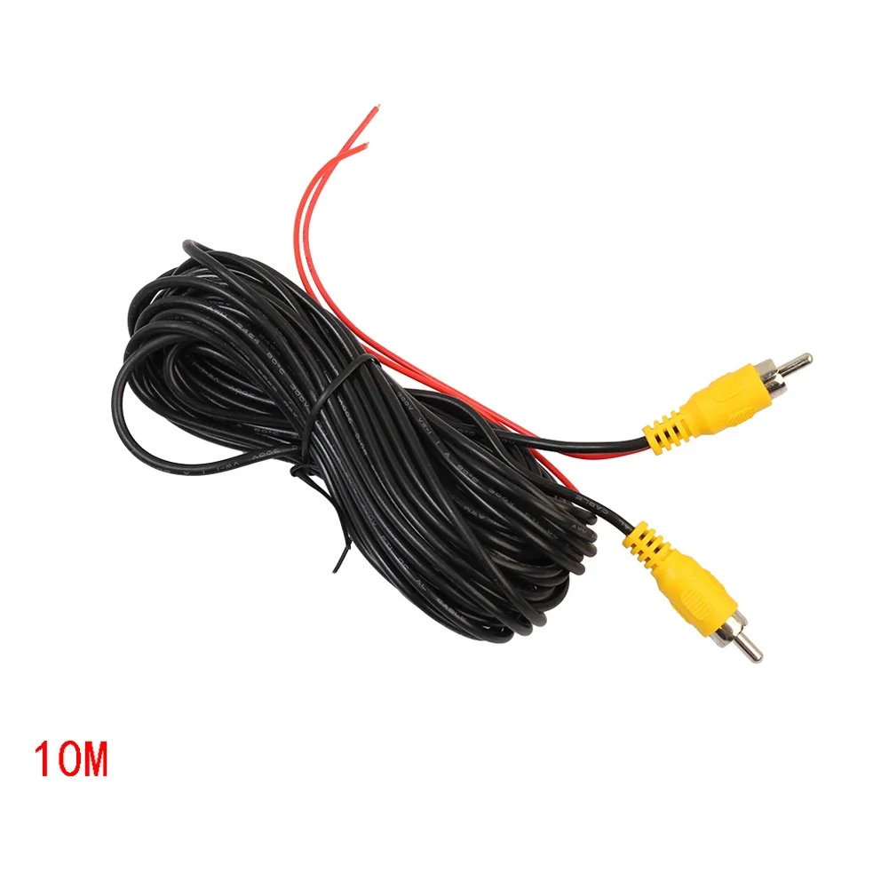RCA 10M/12M/20M Video Cable For Car Rear View Camera Universal Wire with Detection Wire For Connecting Reverse Camera