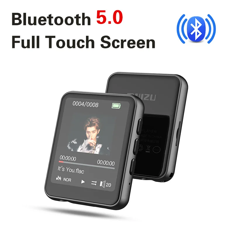 Ruizu M4 Lettore Musicale Mp3 Con Bluetooth Ad Alta Risoluzione Walkman Full Touch Screen Altoparlante Integrato Video Playe Fm/E-Book Плееры