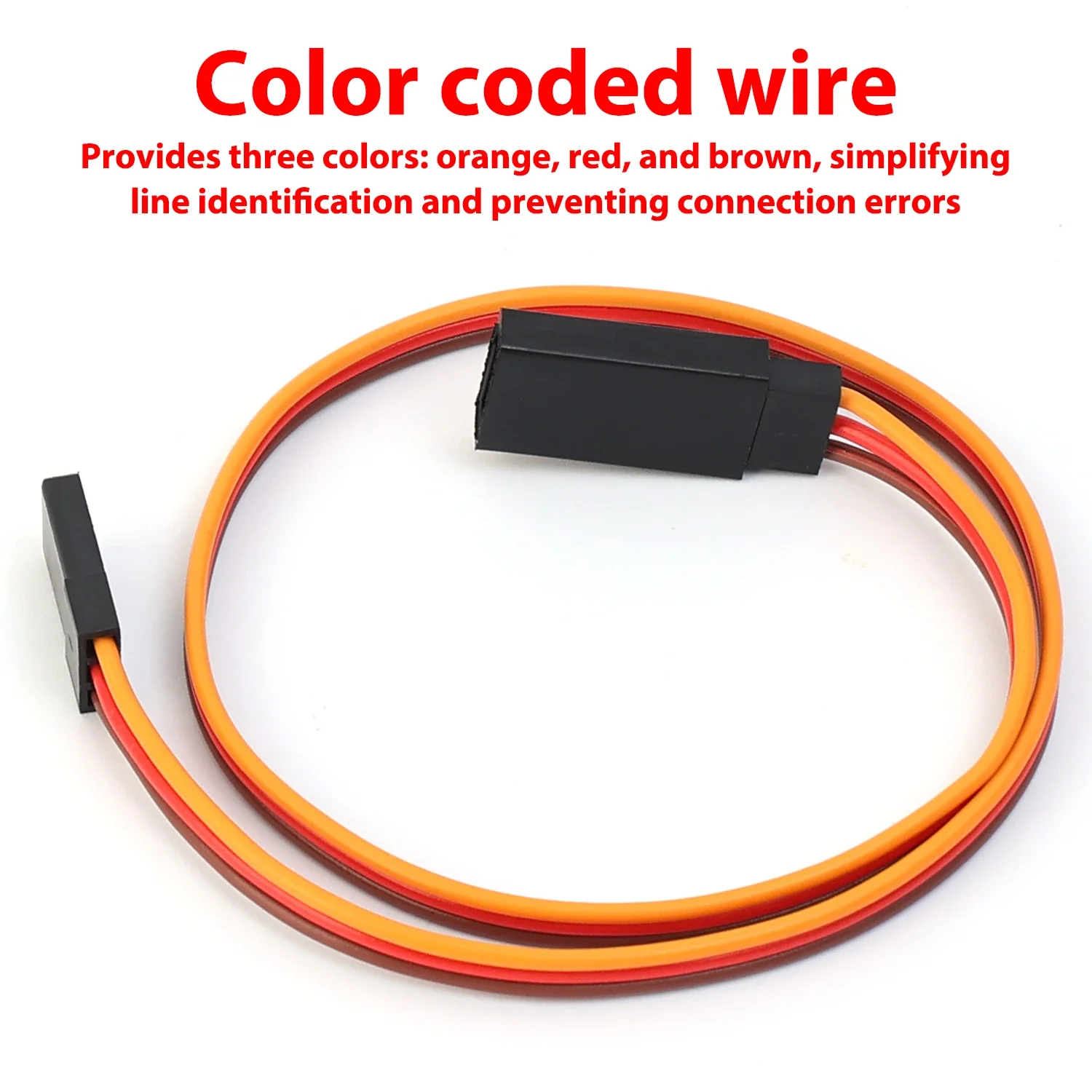 1-20PCS 3-Pin Servo Extension Cable Wire Cord Male to Female RC Servo Remote Control Cords 30cm Servo Extension Lead Wire Cable