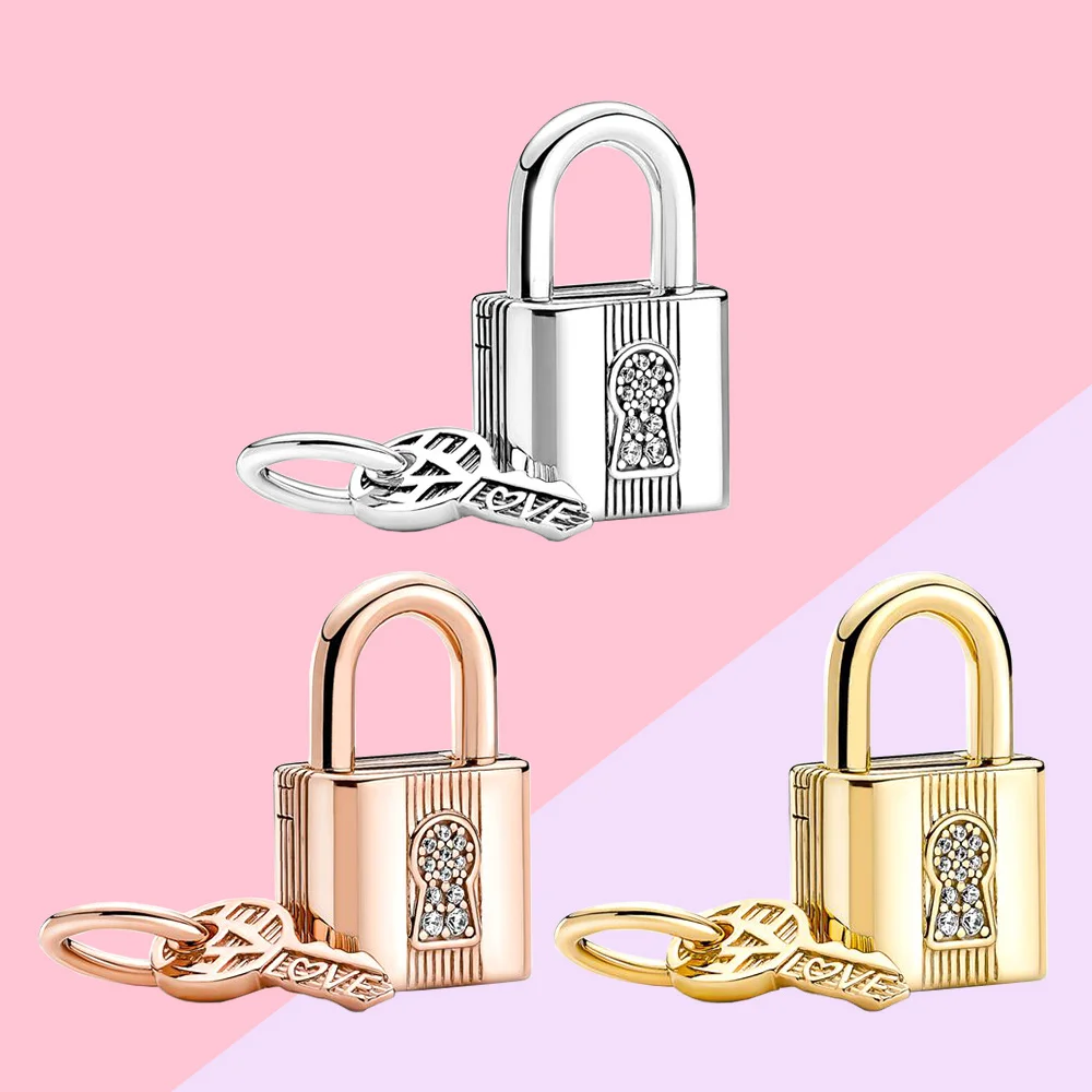 Pandora 2022 Padlock and Key Dangle Collection 925 Silver Moments
