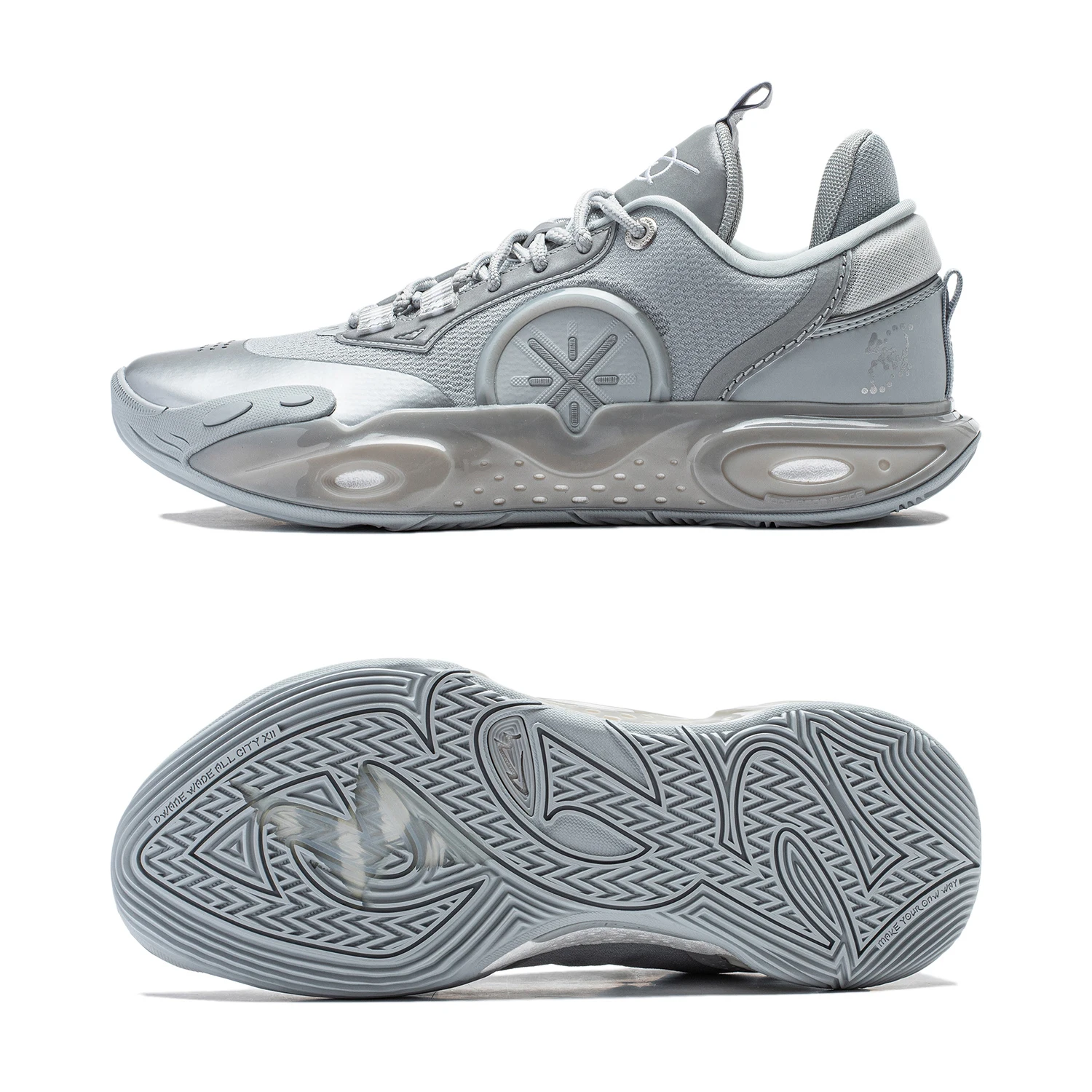 WADE ALL CITY XII シルバー ABAU015-10 　US9.5 Li-Ning Way of Wade All City 12 DNA ABAU015-10 | eBay