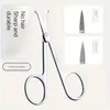Stainless Steel Eyebrow Scissors, Multi-Functional Trimming Scissors for Men and Women, No Fragrance, Ergonomic Design 4