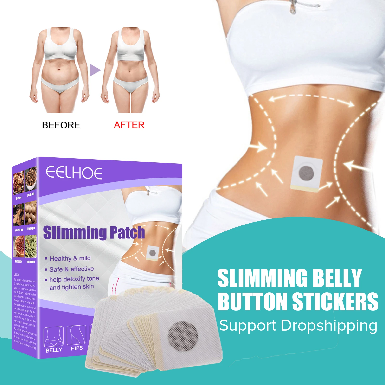 Body Sculpting Slimming Patches Skin Firming Paste Stomach Stickers