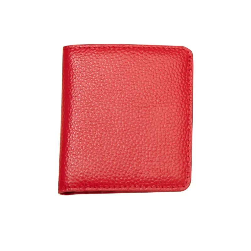 

New Multi-card Small Purse Women's Leather Short Two-fold Zero Wallet Card Bag Card Cover A Large Number of Women