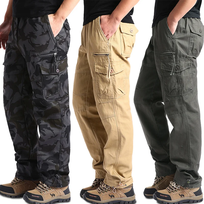 Pantalon Cargo Homme 2025 - Coupe Ample, Poches Multiples, Tissu Extensible - Confort Quotidien Et Style Décontracté