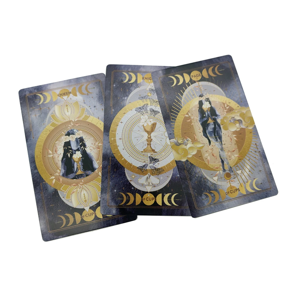 12×7CM THE LUCINE TAROT MIDNIGHT EDITION for Beginners with Guide Book 4