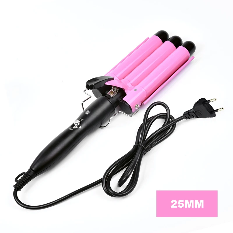 Professional Curling Ceramic Hair Curler Wave Waver Styling Tools Styler Wand Three Barrel Hair Curler Irons Automatic