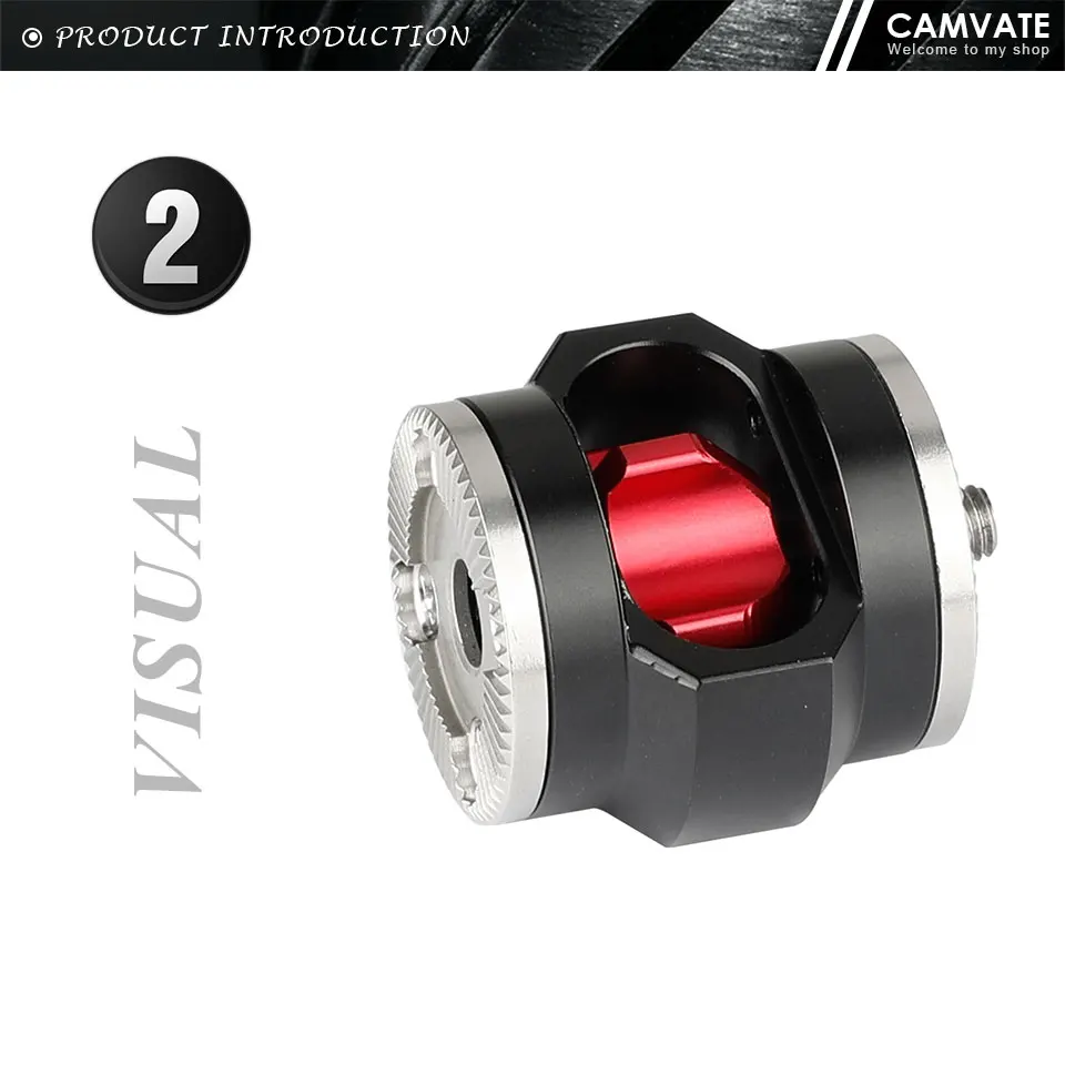 QR ARRI Rosette M6 Mount Lock Extension Connector For DSLR Camera Shoulder Handl