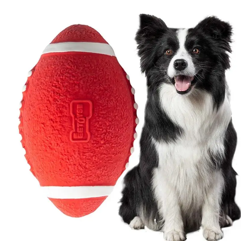 

Durable Latex Dog Chew Toys With Whistle For Aggressive Chewers Large Small Dog Teething Toys Soft Rubber Chew Ball With Sound