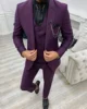 2024 Green Peak Lapel Slim Fit Men Suits 3 Pieces Tuxedos Terno Masculino Blazer Sets Groom Wedding Prom Costume Homme 3