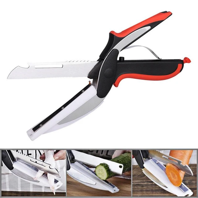 Stainless Steel Kitchen Scissors Cutter  Stainless Steel Knife Board -  Kitchen - Aliexpress